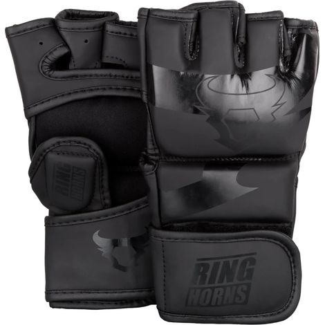 Guantes de MMA Ringhorns Charger Negro/Negro Talla S (1/4)
