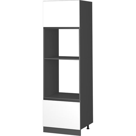 Mobile cucina microonde R-Line, Bianco, 60 cm Forma a J, Vicco