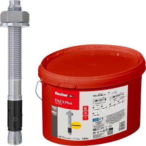 Fischer Bolzenanker FAZ II Plus 10/20 en cubo (135 unidades) - 568858 (1/5)