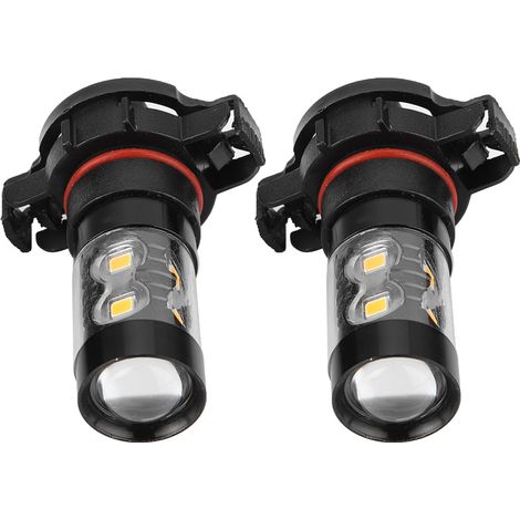 Lot de 2 ampoules LED jaunes 50W 3000K pour phares antibrouillard, éclairage de route voiture (1/5)