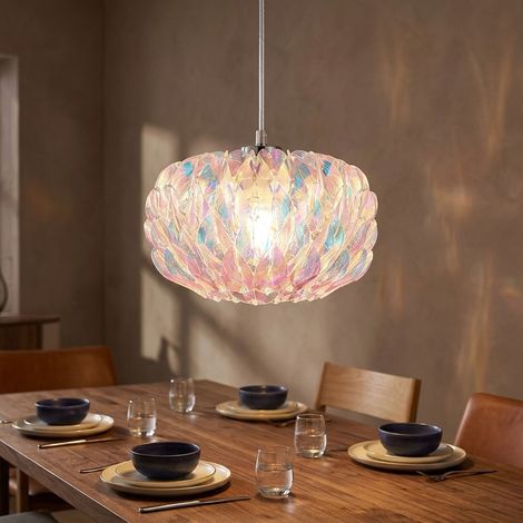 LED Hängeleuchte Pendelleuchte Wohnzimmer Höhenverstellbar Chrom Metall H 120 cm (1/5)