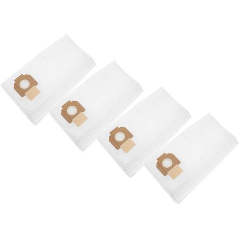 vhbw 20 microfleece Dust Bags Replacement for Makita P-70194 for Vacuum Cleaner, White (1/4)