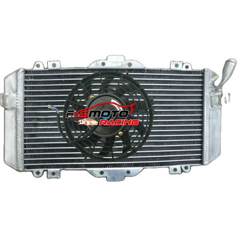 Radiador de aluminio de 3 filas, alta eficiencia de refrigeración, ajuste perfecto para YAMAHA FZR600R, construcción duradera. (1/5)