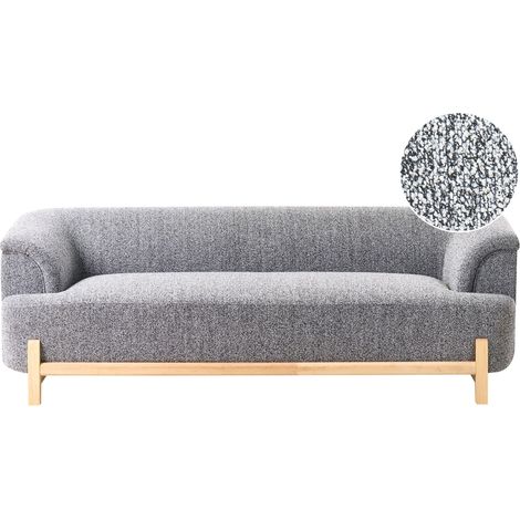 Sofa 3 Seater ALNOR Fabric Dark Grey