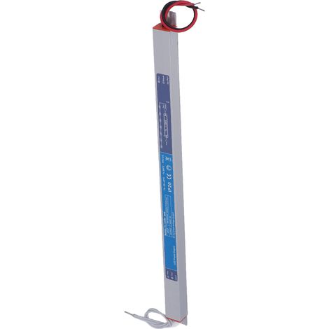 Alimentation LED 60W ultra-plate, driver à découpage constant 12V, entrée 180-250VAC, transfo pour caisson lumineux intérieur, tension stable, usage domestique. (1/5)