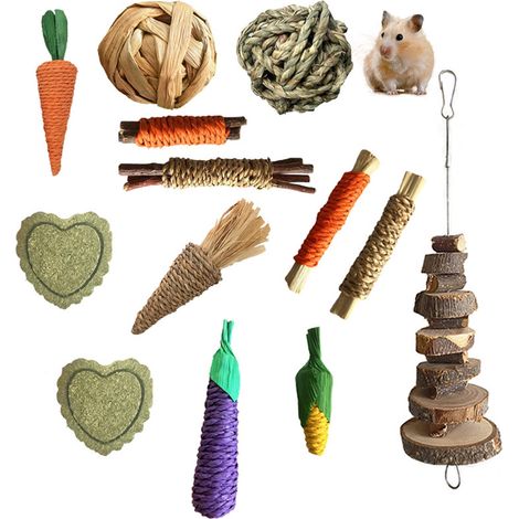 Jouet à mâcher pour hamster (1 pièce) - Lot de 10 pièces (1/5)