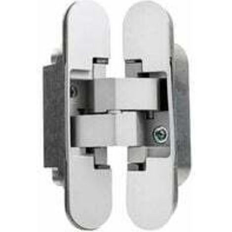 Charnière invisible pour portes, Lot de 2 charnières invisibles pour portes lourdes, charge 40 kg, ouverture 180º