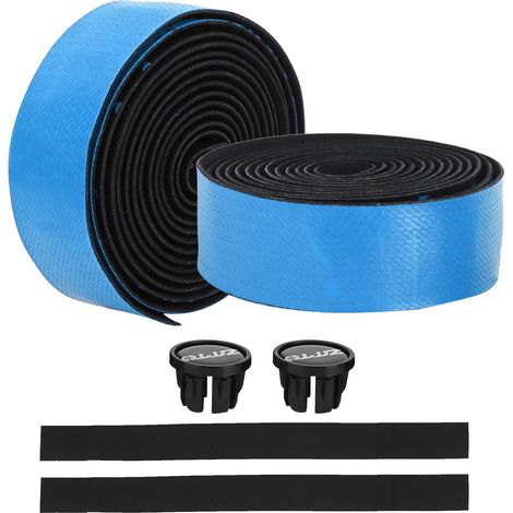 ZTTO Ruban de Guidon Vélo Route Élastique EVA/PU Importé Confortable Respirant Accessoire Cyclisme Bleu Noir (1/5)