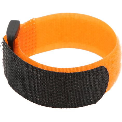 Sangle auto-agrippante avec boucle, en nylon résistant, pour attaches de câbles, 20 x 200 mm (1/5)