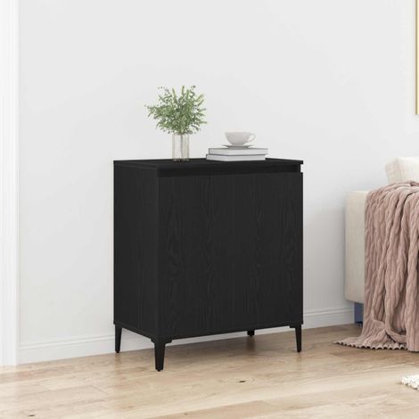 Vitrina Roble Negro 60 x 35 x 70 cm Madera de ingeniería (1/4)