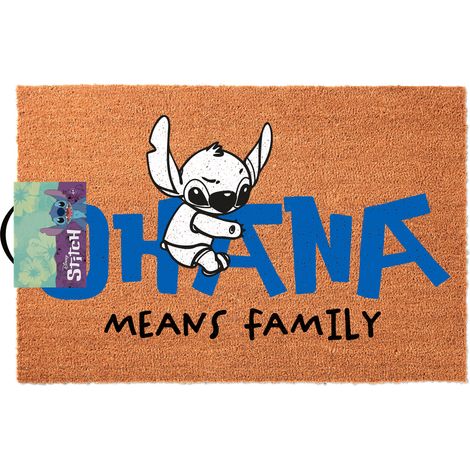 Erik und Stitch von Disney – Ohana – Fußmatte für den Eingangsbereich aus Kokosfasern