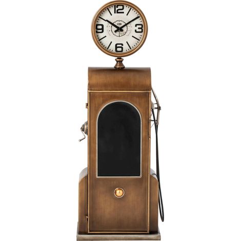 Horloge murale métal doré style vintage - doré (1/5)