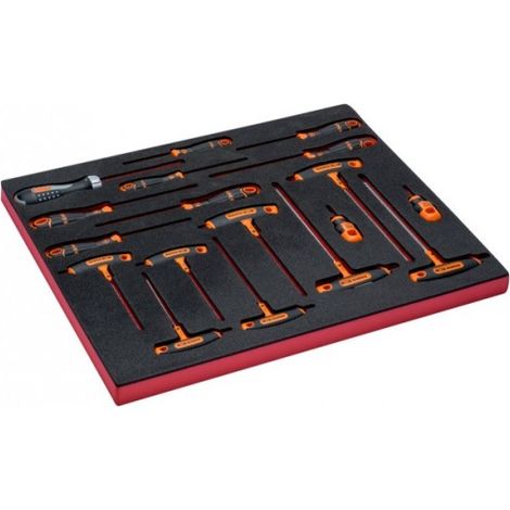 BAHCO - Jeu de tournevis, module mousse 3/3 Fit&Go - 18 pcs