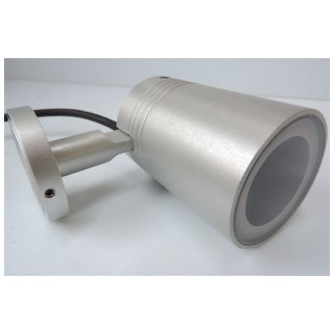 Projecteur extérieur LED 9W gris orientable 76x80mm Ø 50mm 4000K alim 700mA (non incl) 30° IP67 Macro FLOS 763717.39 (1/2)
