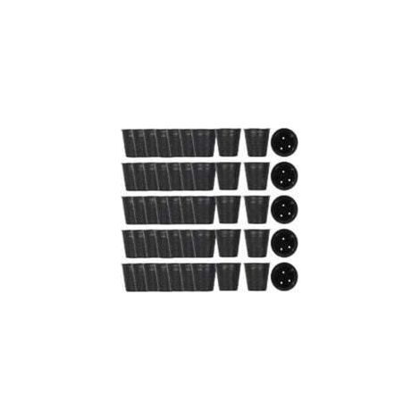 500pcs pot de pépinière en plastique contenant de propagation de plantes （8cmx8cm） (1/4)