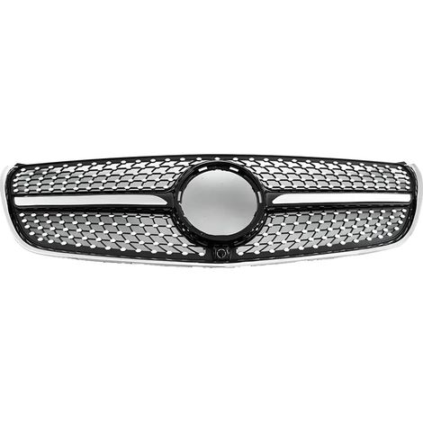 Rejilla del parachoques delantero, diseño de diamante, compatible con modelos específicos, 1 pieza. (1/2)