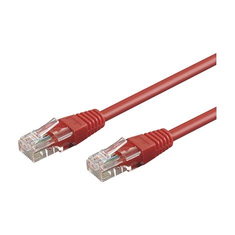 INTELLINET Patch cord in CCA Cat. 5 0,5 mt Rosso UTP (1/2)