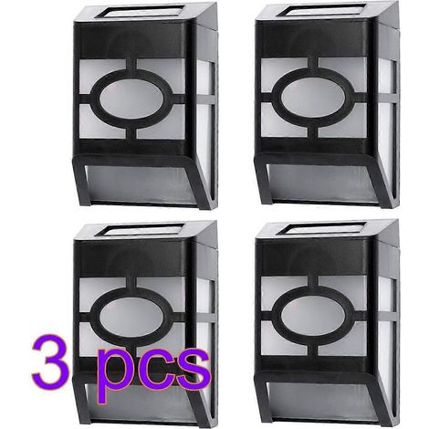 Applique murale solaire extérieure pour éclairage de jardin, lot de 12 LED étanches (1/5)