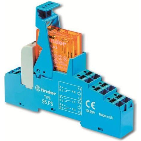 Relais electronique Finder - 48.P6.8.230.0060 - Koppelrelais, Serie 48 mit Push-In-Klemmen 1 St. ()