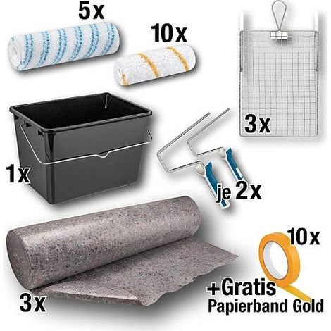 Pack promotionnel peinture murale + 10 x ruban papier or, 35mm gratuit