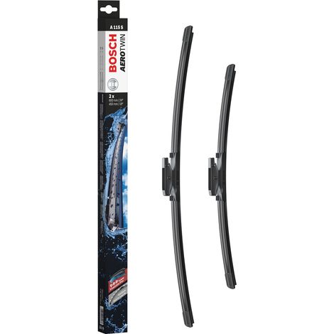 Bosch Balais d'essuie-glace plats AVANT Aerotwin A115S L=600/450mm - 1 paire
