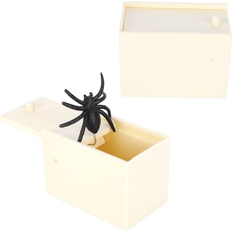 Boîte Farce Araignée Réaliste - Cadeau Blague Halloween et Poisson d'Avril (1/5)