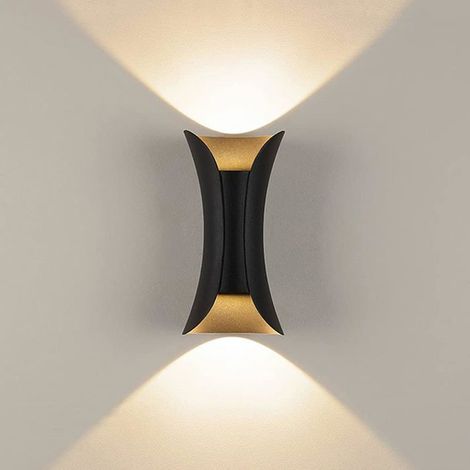 10W mur LED lampe spot applique extérieure lumière moderne en aluminium IP65 haut et bas spot (1/5)