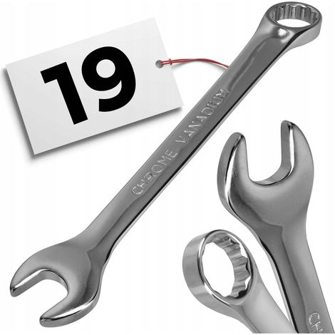 19 mm Maul-Kombinationsschlüssel, robust, massiv, Standardausführung (1/5)