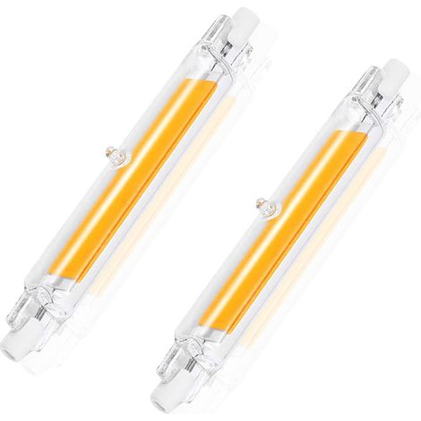 Ampoules R7S LED 78mm,Dimmable,5W Équivalent à Ampoule Halogène 78mm 50W, Sans Scintillement,Blanc Naturel 4500K 500LM,AC 220-240V,Éclairage à Faisceau 360°, Lot de 2 (1/5)