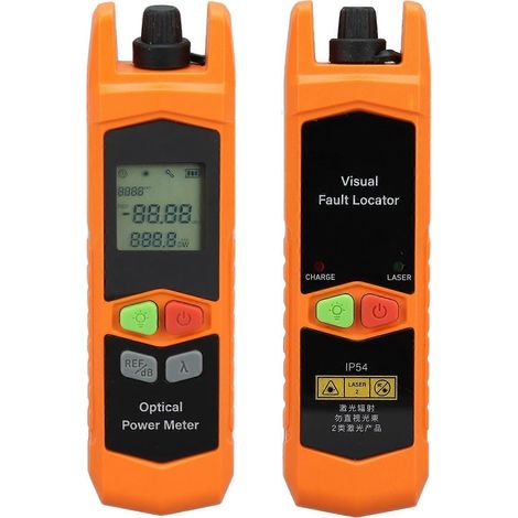 Wattmètre optique portable (10 mW) avec laser rouge 650 nm pour la localisation des défauts et éclairage LED