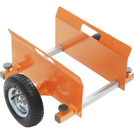 Chariot à panneaux, chariot de transport et chariot de serrage avec pneus pneumatiques de 8 pouces, capacité de charge de 300 kg, mâchoires de serrage réglables (0-23 cm), rembourrage antidérapant (1/5)