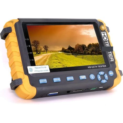 Testeur de caméra de sécurité CCTV Testeur De Vidéosurveillance IV8W, Moniteur for Caméra 8MP AHD TVI CVI CVBS, Contrôle RS485 PTZ, Entrée VGA, Test De Câble UTP(IV8W with VGA) (1/5)