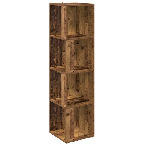 Maison Exclusive - Scaffale Angolare Legno Vecchio 33x33x132 cm in Truciolato
