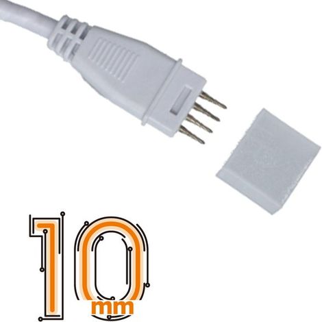 Spina Alimentatore Trasformatore Raddrizzatore 4 Pin Passo 10mm Connettore Rapido Tapo Incluso Per Striscia Led 220V RGB Modello Manuale
