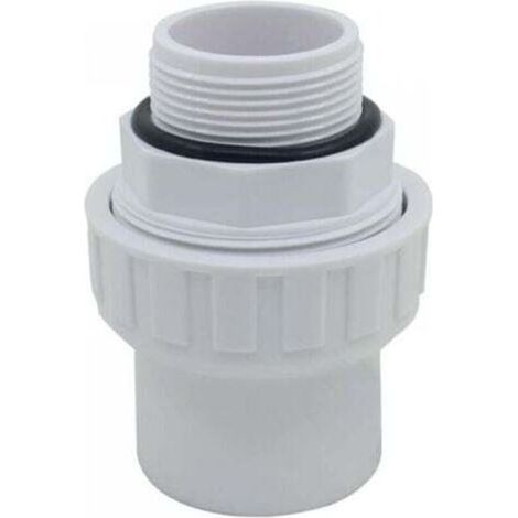 Pair Raccord union joint mixte pvc à visser x a coller embout fileté pvc pression manchon pompe filtre a sable piscine joint torique (1/5)