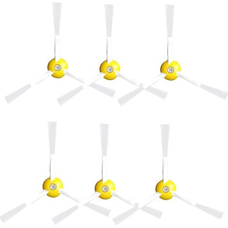 Cepillos laterales para aspiradoras iRobot, modelos Roomba 900, 800, 700 y 600 (repuestos para modelos 0, 614, 650, 665, 671, 675, 690 y 694). Paquete de 6 piezas. (1/5)
