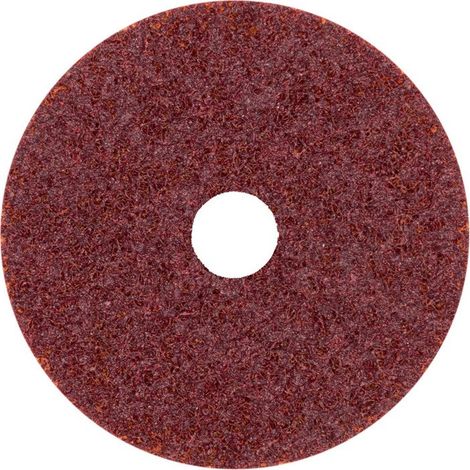 Disque en non-tissé NDS 800 D.125mm medium 100 brun rouge avec centrage KLINGSPOR (Par 10) (1/5)
