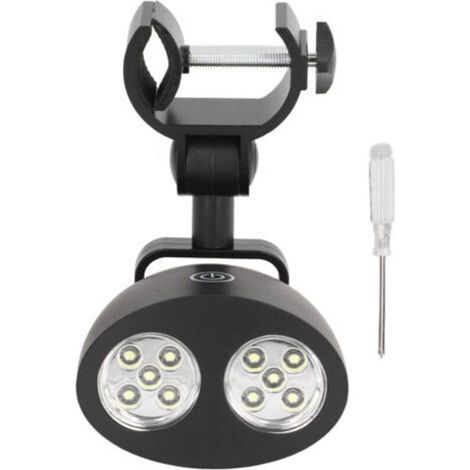 Lampe pour barbecue avec 10 LED, compatible avec les barbecues à gaz, à charbon et électriques peut également servir de lampe de secours en camping (1/5)