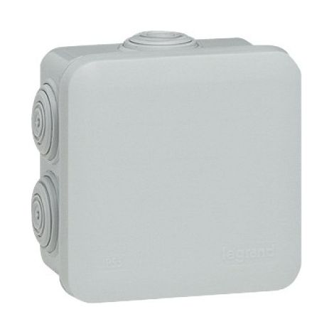 Scatola di derivazione Plexo quadrata 65 x 65 mm 7 ingressi Grigia