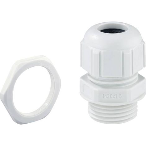 Spelsberg 22943201 Pressacavo filettato antiurto, con antistrappo, con controdado M32 Plastica Grigio luminescente 1 pz