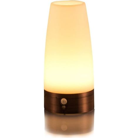 Veilleuse LED sans fil à détecteur de mouvement, lampe de table à piles pour chambre d'enfant (1/4)