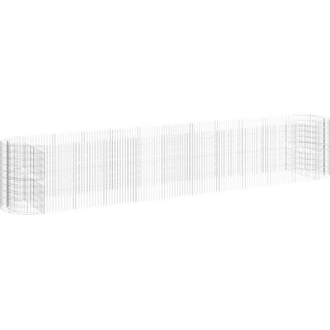 Maison Exclusive - Arriate de gaviones de hierro galvanizado 600x (1/5)