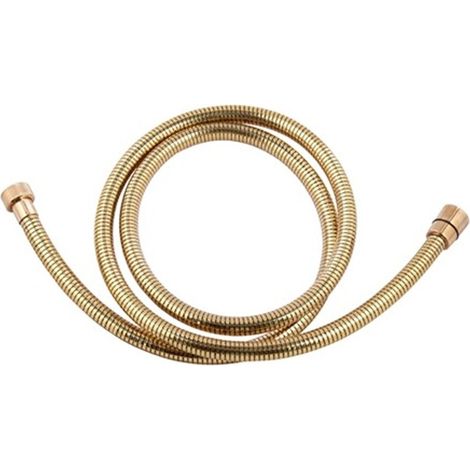 Flessibile doccia in pvc trasparente - dorato Lunghezza: 120 cm (1/3)