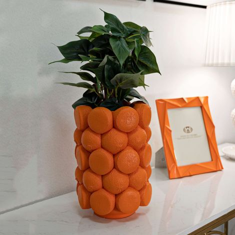 Vaso, Diseños con Naranjas Diámetro 13.5 cm, Naranja - Galikale