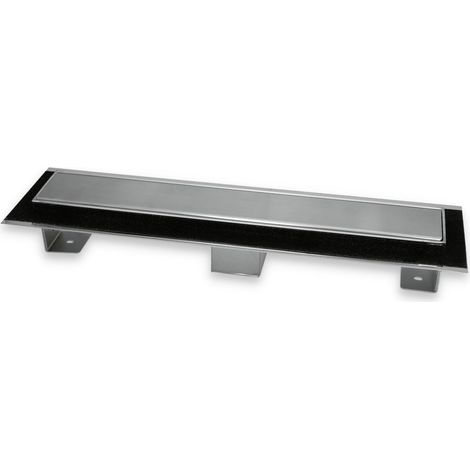 Canale canaletta pavimento lineare scarico doccia acciaio inox satinato canalina misure l585xh63115 mm - confezione 1 (1/5)