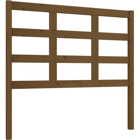 Maison Exclusive - Cabecero de cama madera maciza pino marrón mie