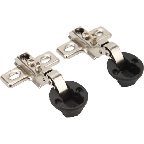 Pièces de charnières pour portes d'armoires vitrées avec une ouverture de 26 mm (1/5)