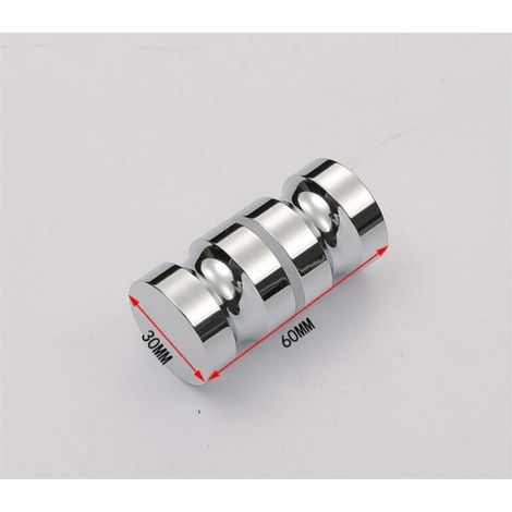 Pomelli in acciaio inox per porte scorrevoli della doccia, maniglie per porte doccia in vetro per bagno, cucina, casa, ufficio, hotel (2 paia) (1/4)