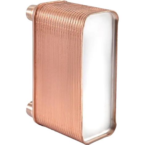 Échangeur de chaleur, Refroidissement efficace, Construction durable, Rouge (1/2)