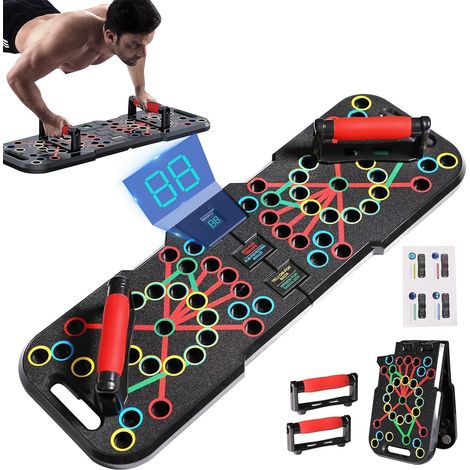 APEX 41 en 1 Push Up Board avec comptoir, Planche Pompe Musculation Planche à Pousser Maximale pour Musculation Homme et Sport Maison (1/5)